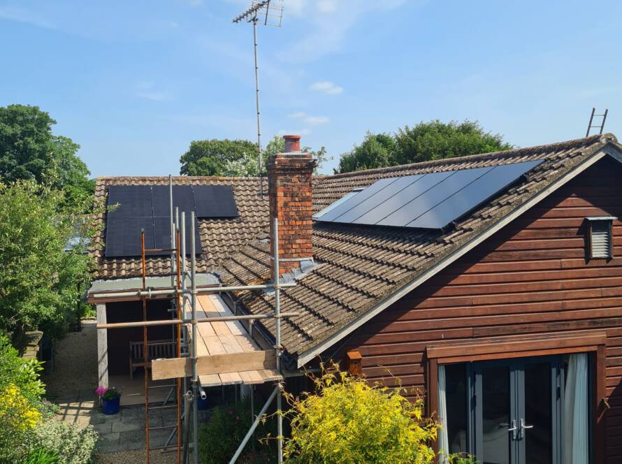 solar panel installation
