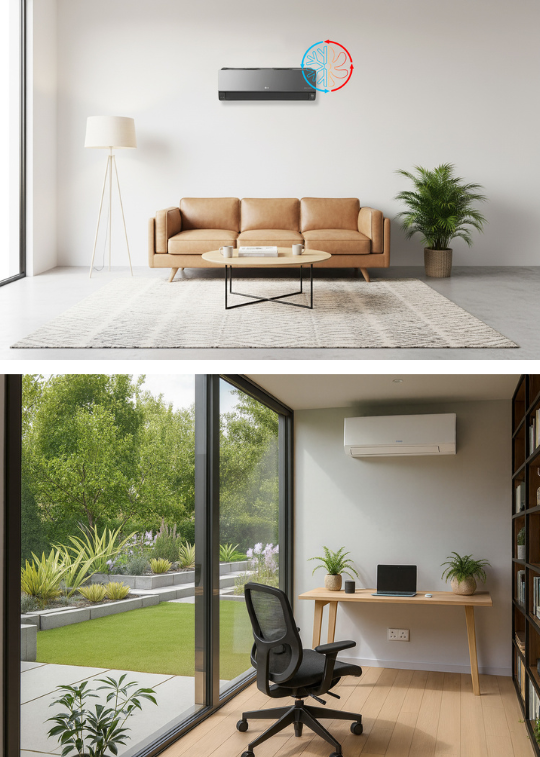 Solar powered AC at home