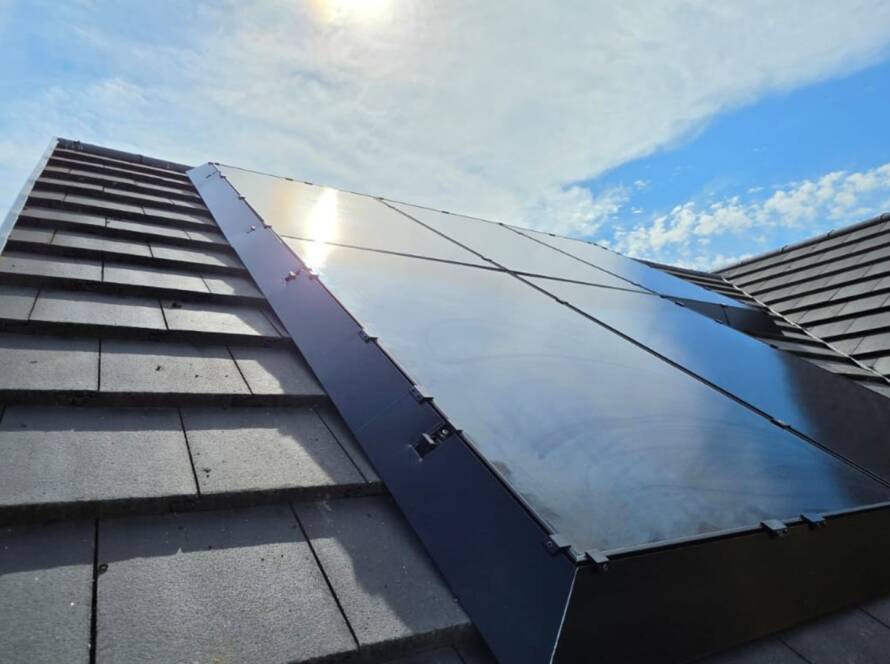 solar install with solaskirt