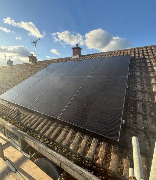 solar power panel installation