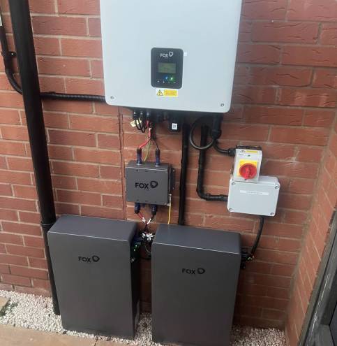 Outdoor battery install