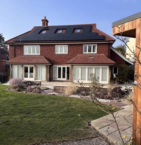 solar panels installed on a roof